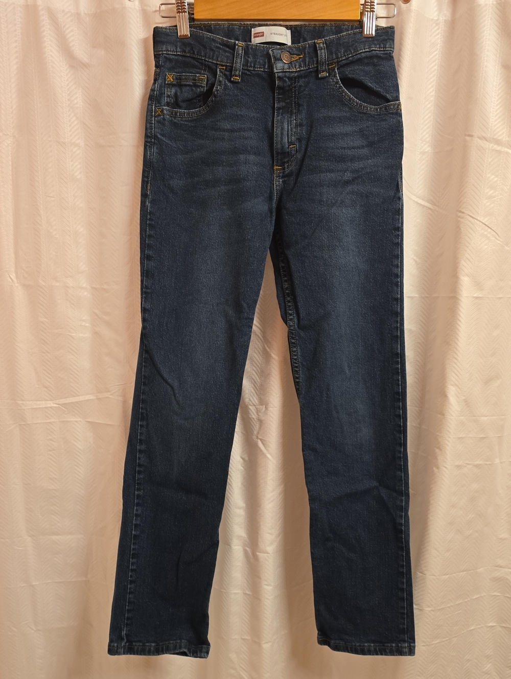 Wrangler Jeans Boy's Size 14 Blue Denim Jeans Adjustable Waist